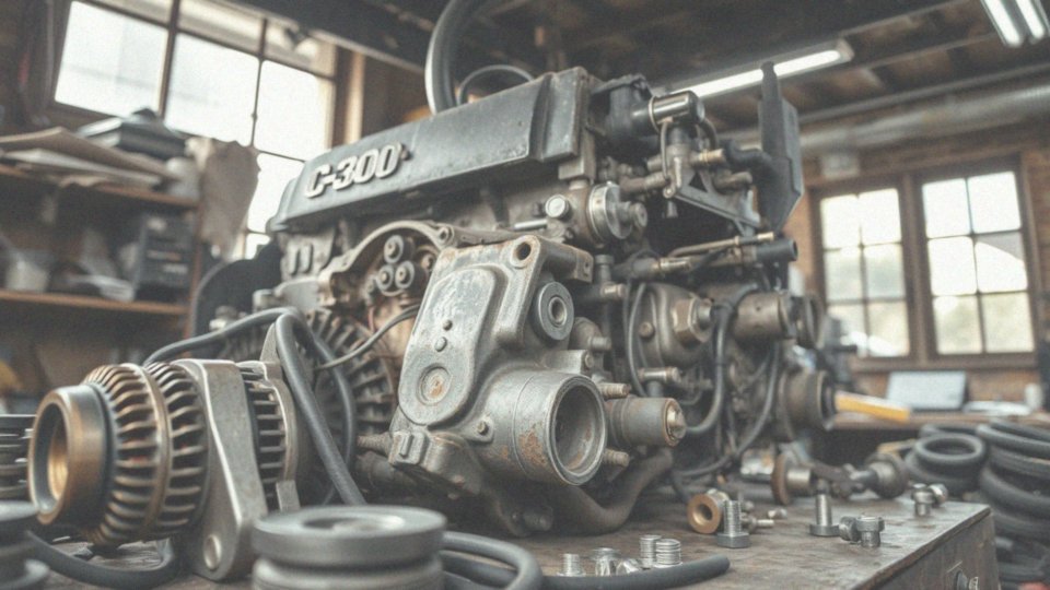 Jakie elementy są niezbędne do zamontowania alternatora w C-330?