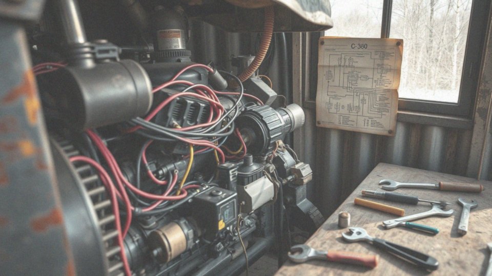 Co zawiera kompletny schemat instalacji elektrycznej C-360?