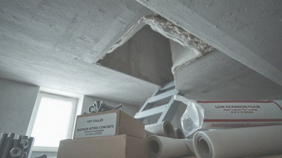 Jakie materiały są najodpowiedniejsze do montażu schodów strychowych w stropie betonowym?