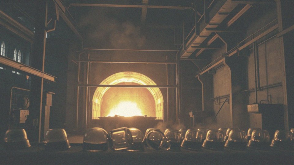 Jak wygląda proces produkcji szkła w kontekście temperatury?