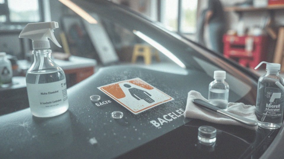 Jakie są techniki usuwania kleju z szyby?